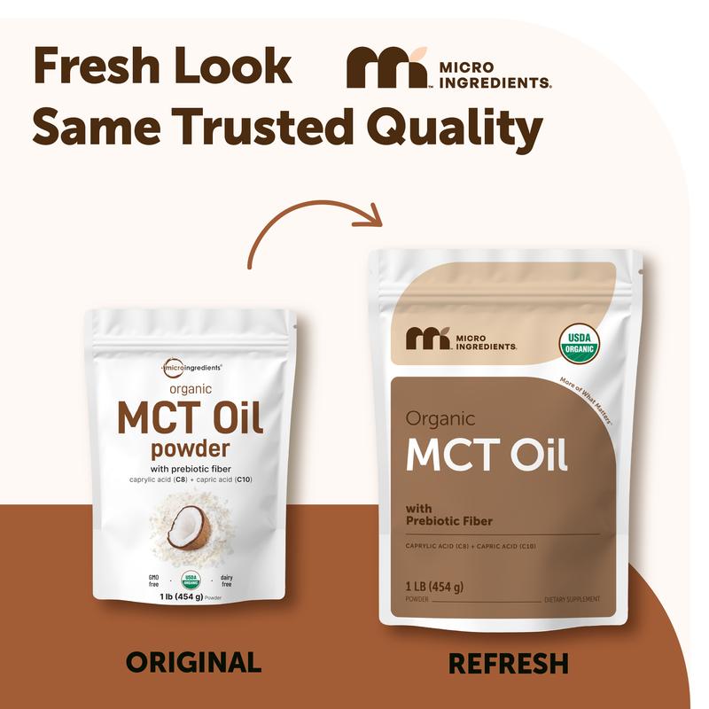 Organic MCT Oil + Acacia Fiber — 1 lb