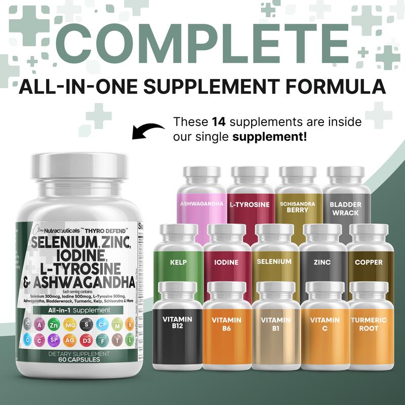 Thyroid Support Supplement Capsules – 60 Capsules