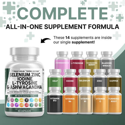 Thyroid Support Supplement Capsules – 60 Capsules