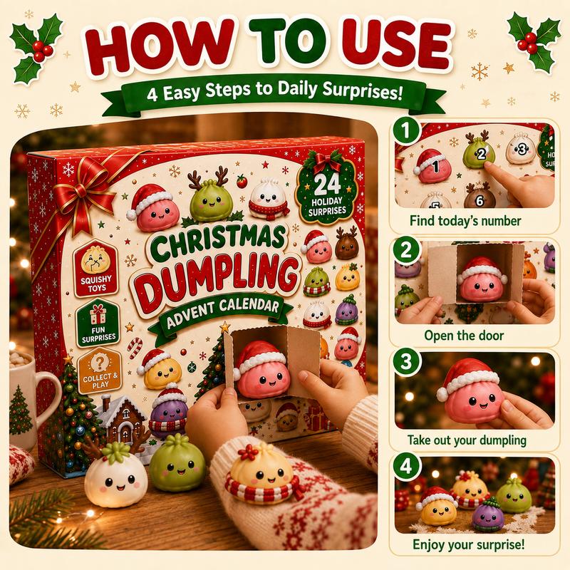 24-Day Dumpling Squishy Advent Calendar