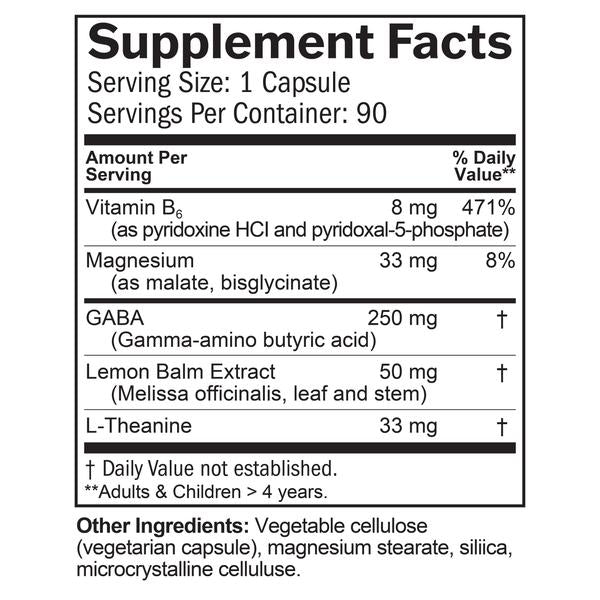 GABA Calming Support – 90 Capsules
