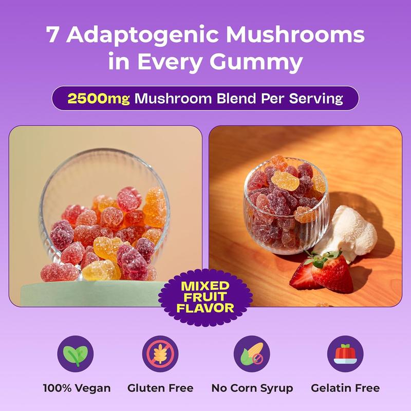 Ashwagandha Mushroom Gummies – 80 Servings