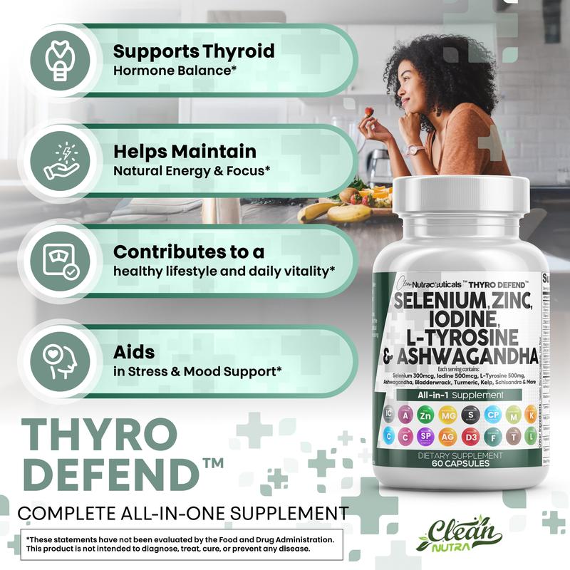 Thyroid Support Supplement Capsules – 60 Capsules