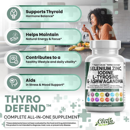 Thyroid Support Supplement Capsules – 60 Capsules
