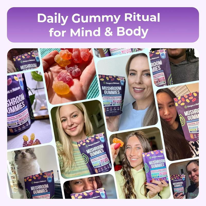 Ashwagandha Mushroom Gummies – 80 Servings