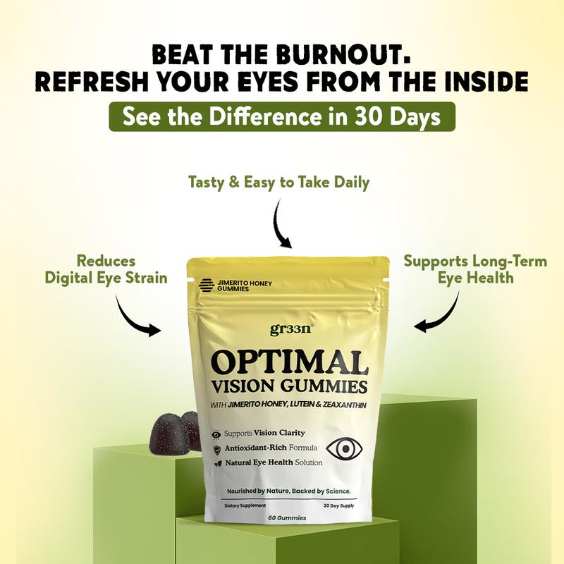 Lutein & Zeaxanthin Eye Support Gummies – 60 Count