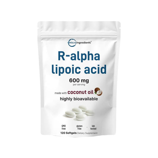 R-Alpha Lipoic Acid 600mg Softgels – 120 Count