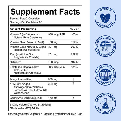 Sperm Fortify Male Fertility Support Capsules – 60 Count