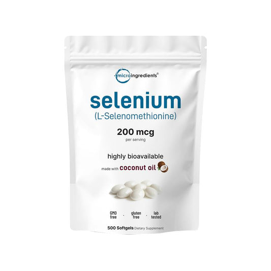 Organic Selenium + Coconut Oil — 500 Softgels