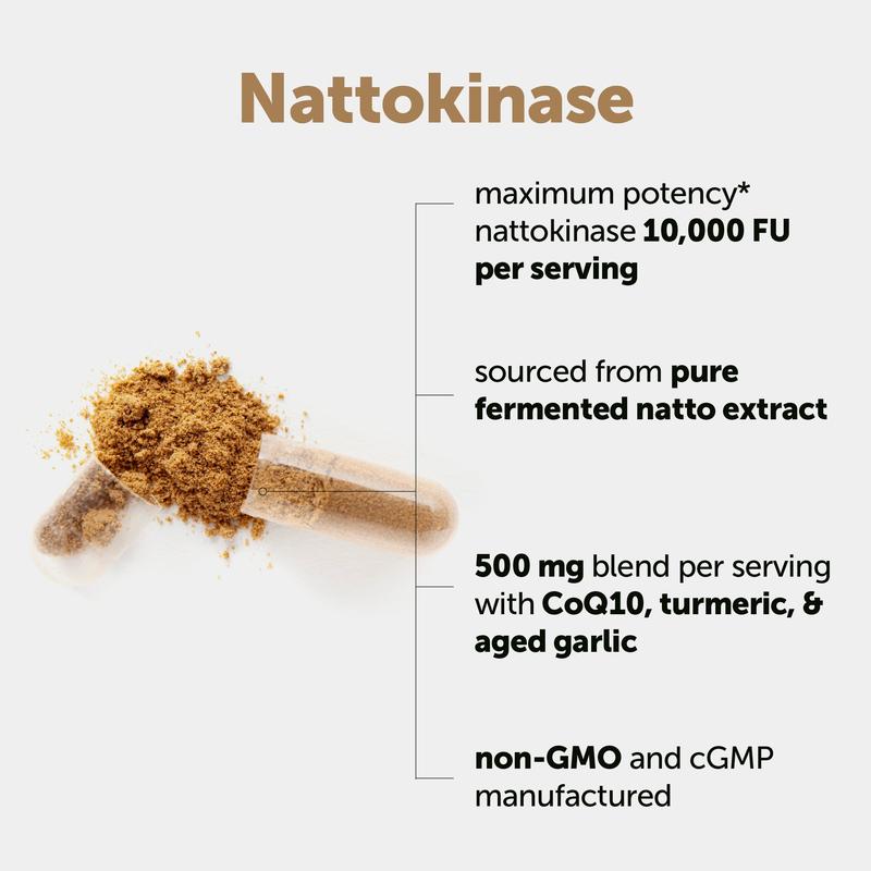 Nattokinase 10,000 FU (500mg) Complex - 240 Capsules