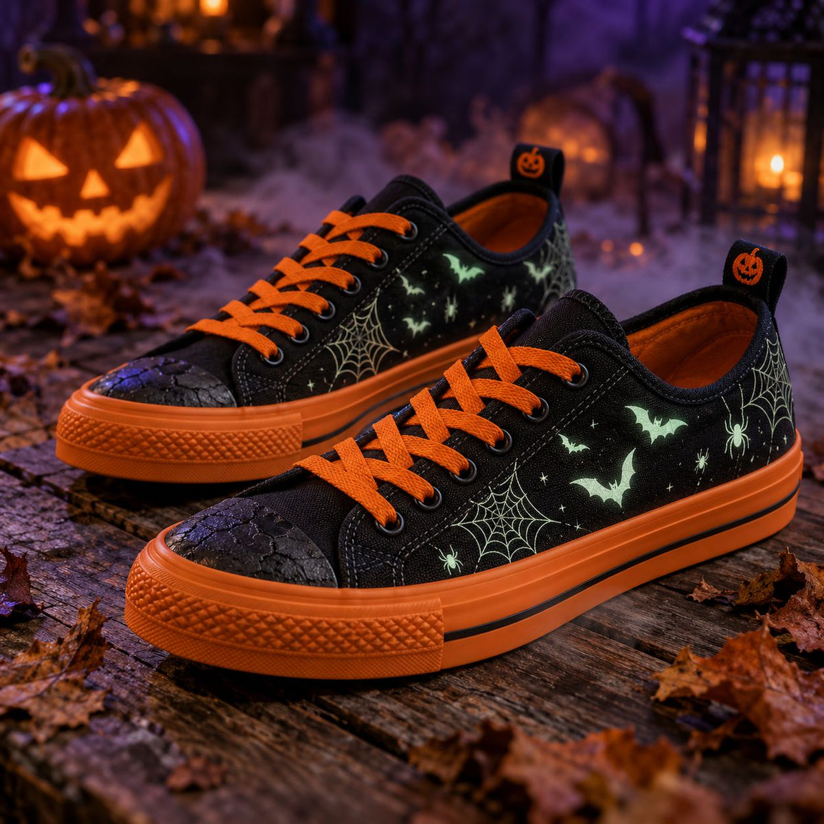 Spooky Night Canvas Sneakers
