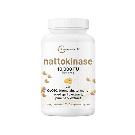 Nattokinase 10,000 FU (500mg) Complex - 240 Capsules