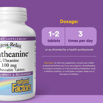 Calm Focus L-Theanine Chewables — 120 Tablets