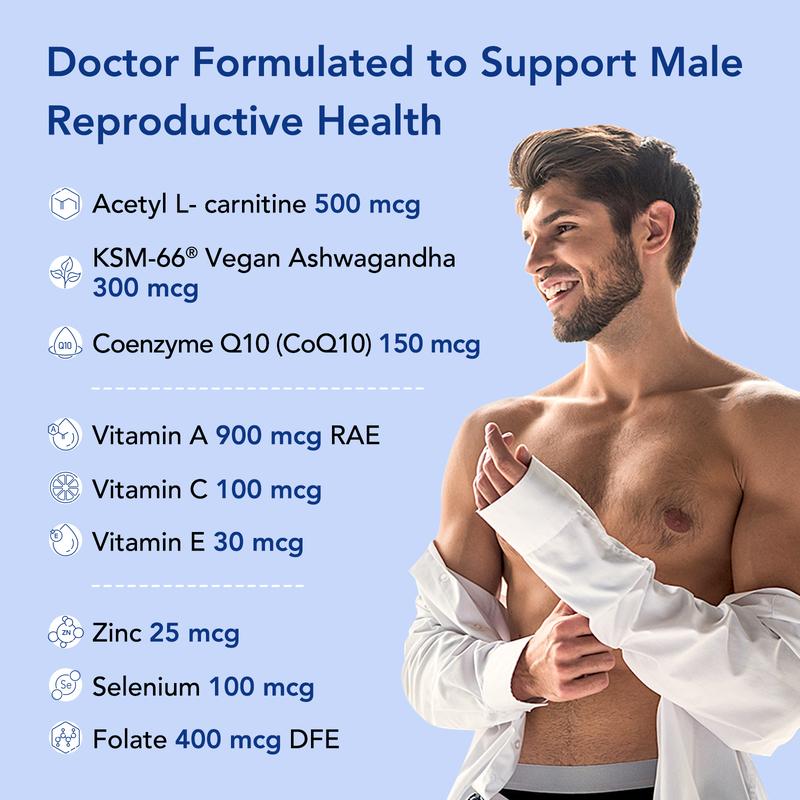 Sperm Fortify Male Fertility Support Capsules – 60 Count