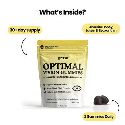 Lutein & Zeaxanthin Eye Support Gummies – 60 Count