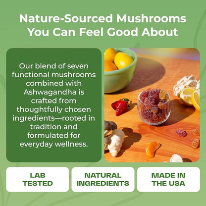 Ashwagandha Mushroom Gummies – 80 Servings