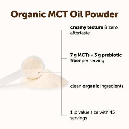 Organic MCT Oil + Acacia Fiber — 1 lb