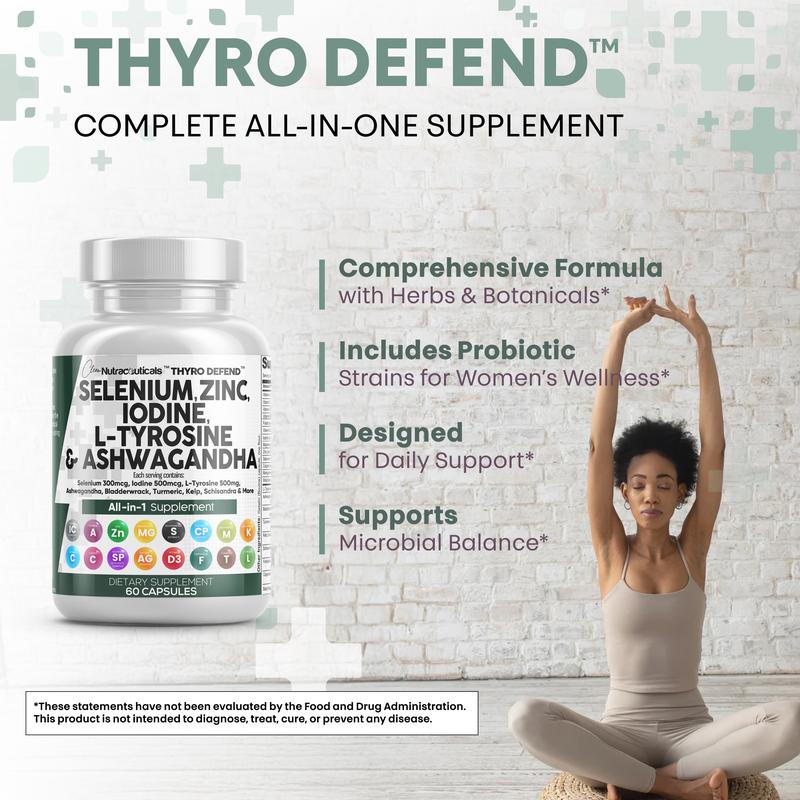Thyroid Support Supplement Capsules – 60 Capsules