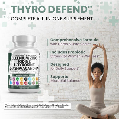 Thyroid Support Supplement Capsules – 60 Capsules