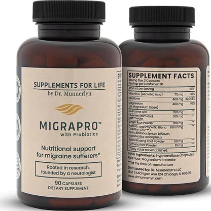 Migraine & Gut Support Formula – 90 Capsules